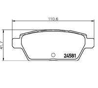 BREMBO P 49 051 Kit pastiglie freni