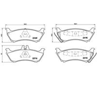 KIT PASTIGLIE FRENO POST BREMBO MERCEDES-BENZ CLASSE M ML 320 160KW 98>02 P50044