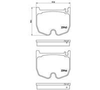 BREMBO P 50 062 Kit pastiglie freni