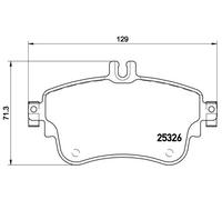 Set di pastiglie freno BREMBO P 50 094, anteriore