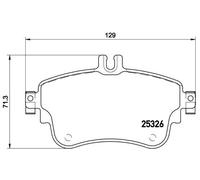 Set di pastiglie freno BREMBO Xtra P 50 094X, fronte
