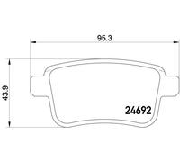 BREMBO P 50 107 Kit pastiglie freni