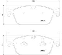 BREMBO P 50 112 Kit pastiglie freno, Freno a disco per MERCEDES-BENZ