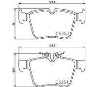 PASTIGLIE FRENO POSTERIORI MERCEDES CLASSE C COUPE CABRIOLET T-MODEL PNT0202
