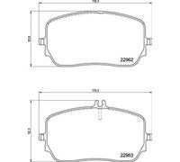 Pastiglie freno P 50 149 BREMBO per MERCEDES-BENZ GLS GLE GLE Coupe