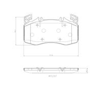 BREMBO P 50 163 Kit pastiglie freno, Freno a disco per MERCEDES-BENZ