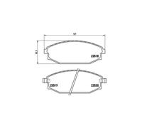 BREMBO P 54 027 Kit pastiglie freni