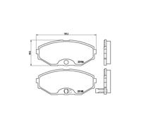 BREMBO P 56 045 Kit pastiglie freni