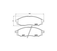 Brembo P 56 049 - Pastiglia Freno - Anteriore