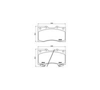 BREMBO P 56 081 Pastiglie freno anteriore per Nissan Patrol