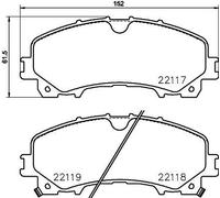 Brembo P 56 106 - Pastiglia Freno - Anteriore