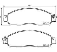 BREMBO P 56 120 Kit pastiglie freno, Freno a disco per NISSAN,NISSAN (DFAC),SUZU