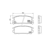 BREMBO P 59 021 Pastiglie freno posteriore per Frontera Hover Trooper Monterey T