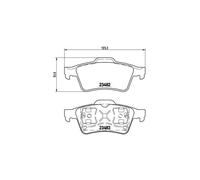 KIT PASTIGLIE FRENO POST BREMBO NISSAN PRIMERA 1.6 80KW 02>06 P59044