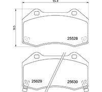Pastiglie freno P 59 094 BREMBO per OPEL CORSA D CORSA E