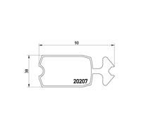 Brembo Kit pastiglie freni P 61 002 Anteriore