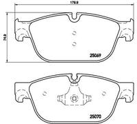 Brembo P 61 115 - Pastiglia Freno - Anteriore