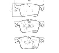 BREMBO P 61 127 Kit pastiglie freni Anteriore adatto per PEUGEOT 308 II