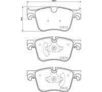 BREMBO P 61 127 Kit pastiglie freno, Freno a disco per CITROËN,CITROËN (DF-PSA),