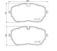 BREMBO P 61 128 Kit pastiglie freni Anteriore per OPEL GRANDLAND X (A18)