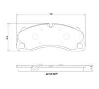 BREMBO P 65 048 Kit pastiglie freni