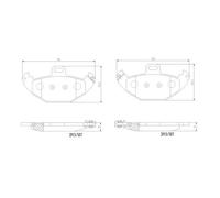 BREMBO P 68 021 Kit pastiglie freni