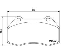 BREMBO P68036 Kit pastiglie freno per RENAULT CLIO III (BR0/1, CR0/1), MEGANE II