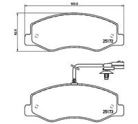 Brembo P 68 061 - Pastiglia Freno - Posteriore