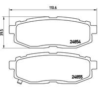 BREMBO P 78 018 Kit pastiglie freno, Freno a disco per SCION,SUBARU,TOYOTA