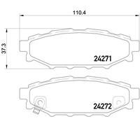 Set di pastiglie freno BREMBO P 78 020, posteriore