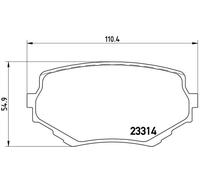 BREMBO P 79 009 Kit pastiglie freno, Freno a disco per SUZUKI