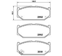 BREMBO P 79 023 Kit pastiglie freno per SUZUKI SWIFT III (MZ, EZ)