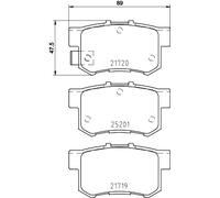 BREMBO P 79 027 Kit pastiglie freno, Freno a disco per ACURA,CIIMO,FIAT,HAVAL,HO