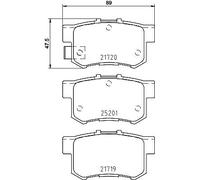 BREMBO P 79 027 Kit pastiglie freno per SUZUKI SWIFT III (MZ, EZ), SX4 / SX4 CLA