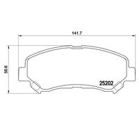 BREMBO P 79 028 Kit pastiglie freno, Freno a disco per GAC NE,HAIMA (FAW),MITSUB
