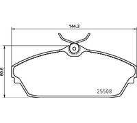 BREMBO P 82 003 Kit pastiglie freni Anteriore per TATA (TELCO) Xenon Pickup
