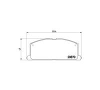 BREMBO P 83 011 Kit pastiglie freni