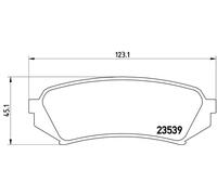 BREMBO P 83 049 Kit pastiglie freno, Freno a disco per LEXUS,TOYOTA,TOYOTA (FAW)