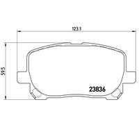 Brembo P 83 061 - Pastiglia Freno - Anteriore