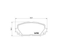 Brembo P 83 101 - Pastiglia Freno - Anteriore