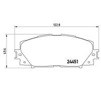 BREMBO P 83 106 Kit pastiglie freno, Freno a disco per DAIHATSU,GREAT WALL,HAVAL