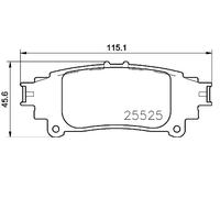 BREMBO P 83 153 Kit pastiglie freni