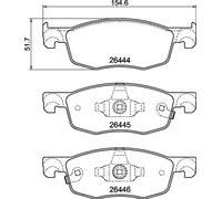 BREMBO P 83 185 Kit pastiglie freno, Freno a disco per MAZDA,TOYOTA