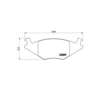 BREMBO P 85 019 Pastiglie freno anteriore per Polo Golf Jetta Ibiza Cordoba Pass