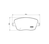 Brembo Kit pastiglie freni P 85 057 – Anteriore per SKODA, SEAT, VW