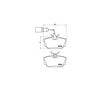 Set di pastiglie freno BREMBO P 85 059, posteriore