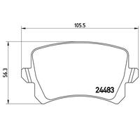 Brembo P 85 109 - Pastiglia Freno - Posteriore