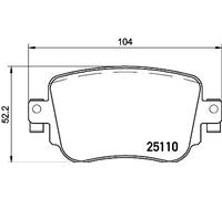 BREMBO Kit pastiglie freni