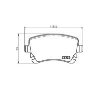 BREMBO P 85 143 Kit pastiglie freni