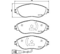 BREMBO P 85 144X Kit pastiglie freni